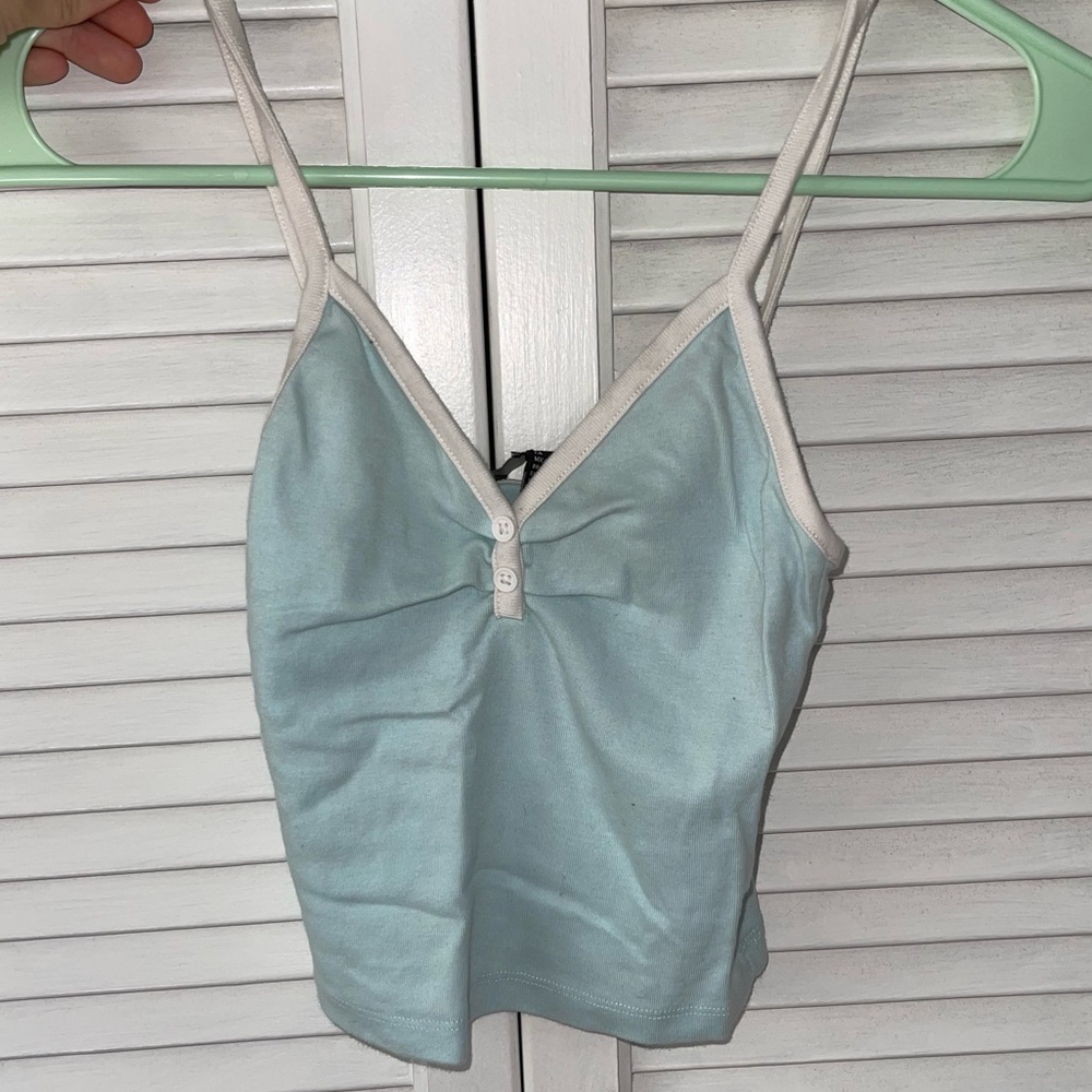Baby Blue Crop Top